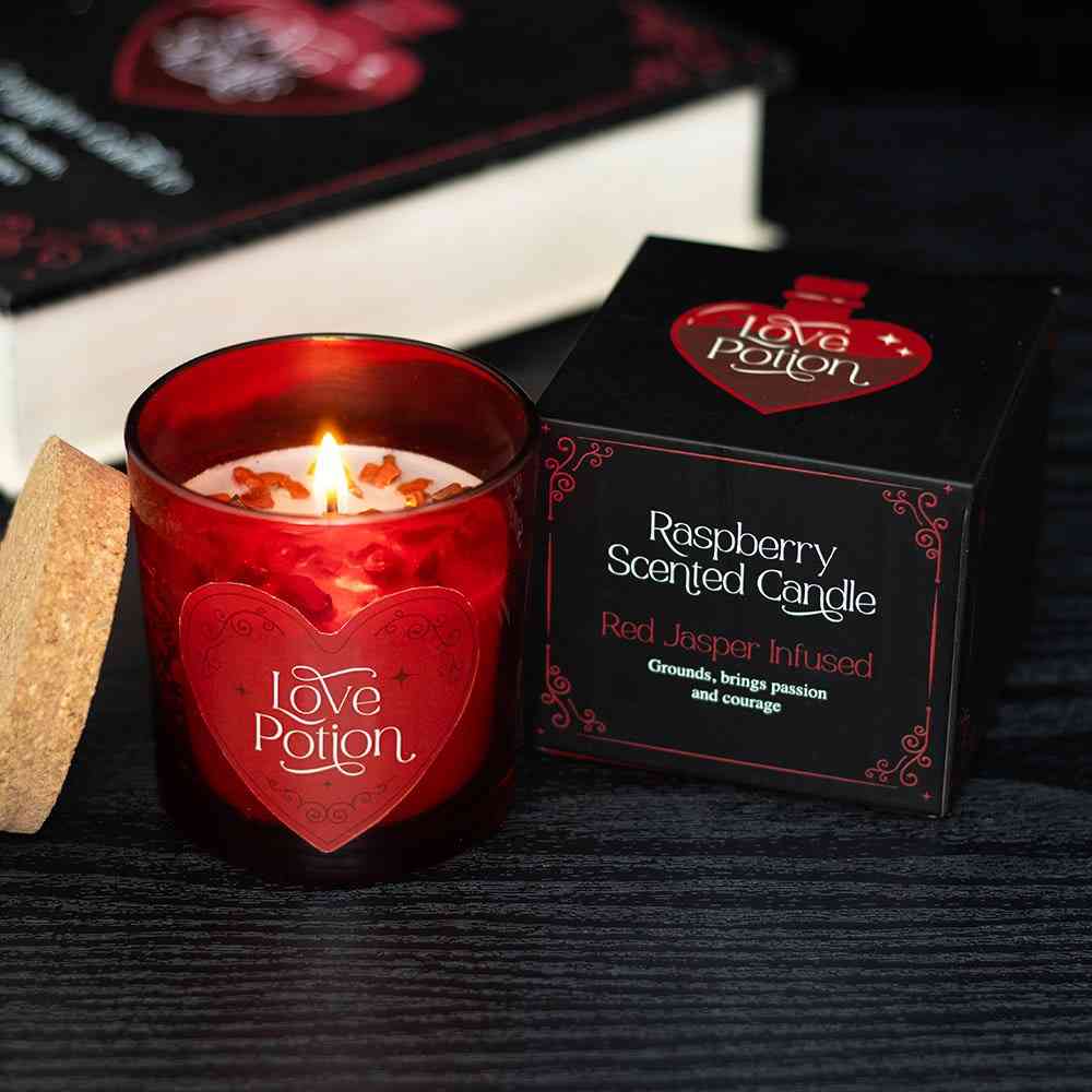 Something Different - Love Potion Raspberry Crystal Chip Duftkerze - Rot